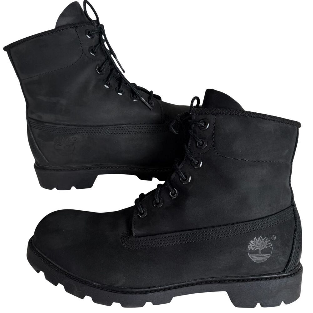Timberland Men's Premium 6-Inch Waterproof Leather Boot Black Nubuck Size 9M
